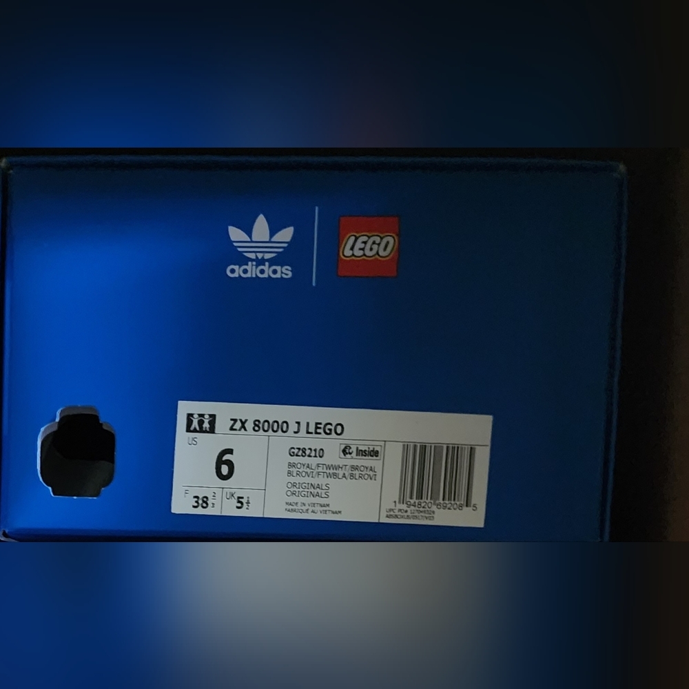 Brand new Adidas ZX 8000 J Lego